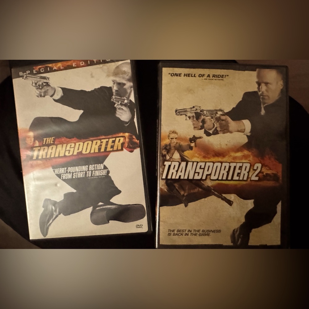 Transporter Movie DVD Set featuring Jason Statham